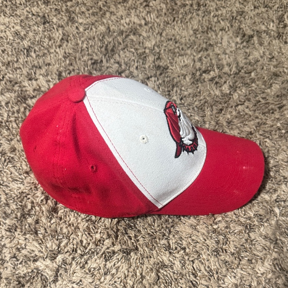 Red and White Georgia Bulldog Cap - Picture 2 of 5